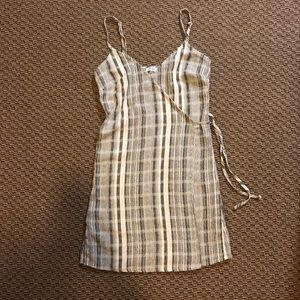 Striped Wrap Summer Dress